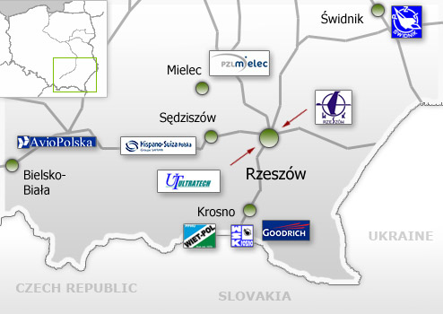 lokalizacja polskiej doliny lotniczej