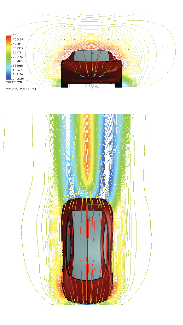 Symulacja prędkości wiatru (m/s) Symulacja prędkości wiatru (m/s)
