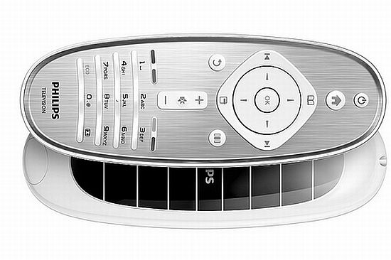 Pilot do Econova LED TV jest zasilany energią słoneczną