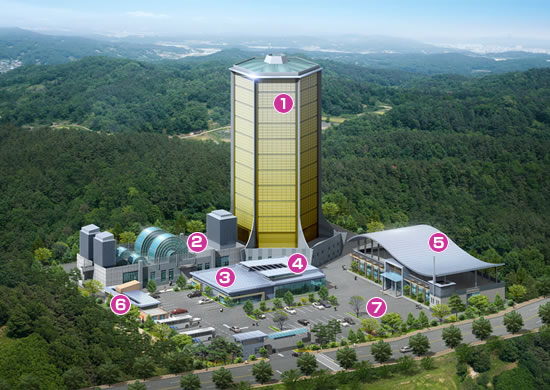 WIND TOWER - Wysoka na 50m konstrukcja o średnicy 27m