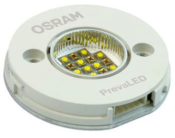 Zdj. 1 PrevaLED - okrągła płytka z diodami  Zdj. 1 PrevaLED - okrągła płytka z diodami