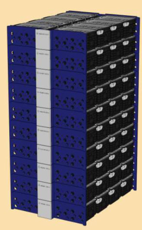 W razie potrzeby moduły mogą być ułożone i połączone szeregowo/równolegle. W razie potrzeby moduły mogą być ułożone i połączone szeregowo/równolegle.