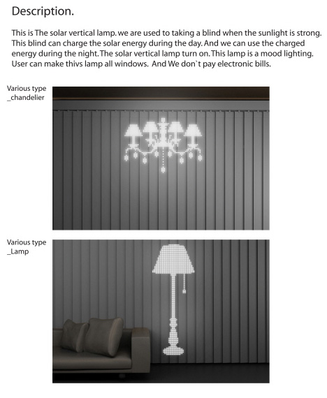 Pionowa lampa solarna