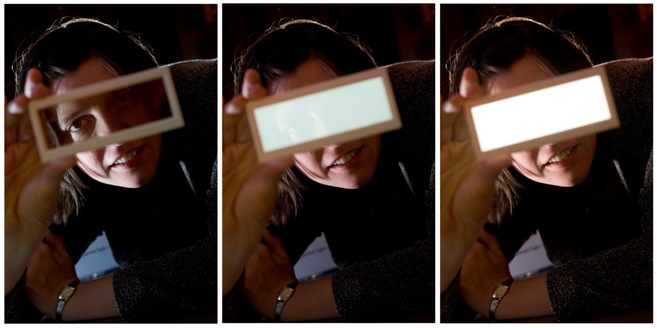 Przeźroczysty moduł oświetleniowy OLED