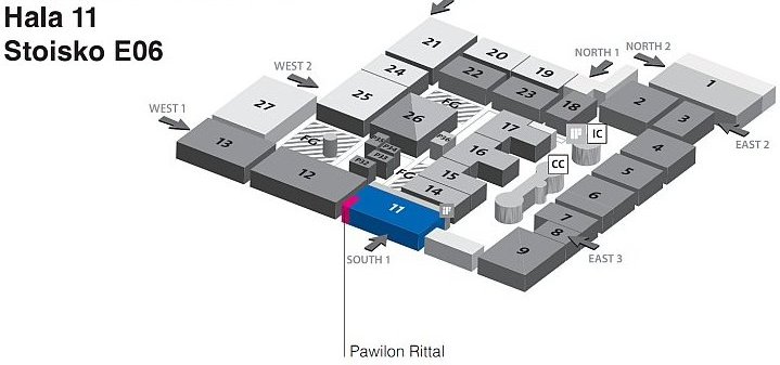 lokalizacja stoiska Rittal na CeBIT 2012 lokalizacja stoiska Rittal na CeBIT 2012
