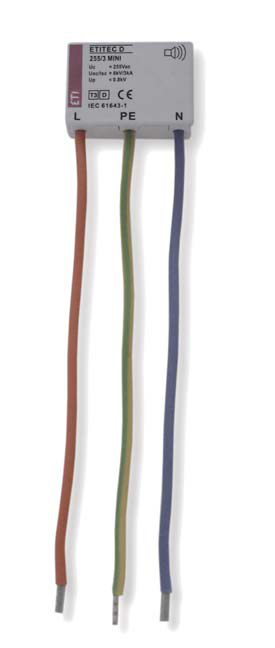 Ogranicznik przepięć Typ3 – ETITEC D 255/3 MINI Ogranicznik przepięć Typ3 – ETITEC D 255/3 MINI