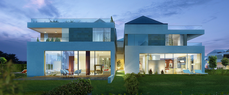 Wizualizacja pierwszego osiedla inteligentnych domów w Warszawie Wizualizacja pierwszego osiedla inteligentnych domów w Warszawie