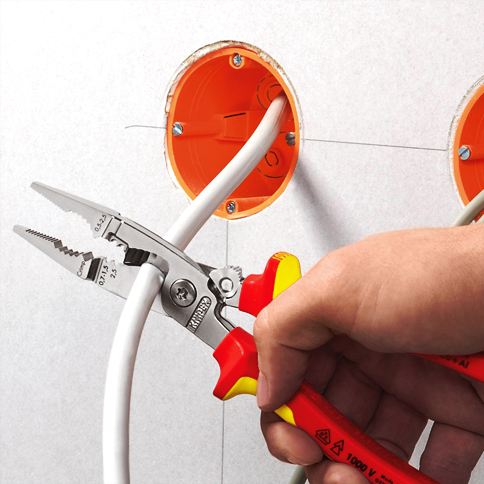 Wielofunkcyjne szczypce dla elektroinstalatorów Knipex Wielofunkcyjne szczypce dla elektroinstalatorów Knipex