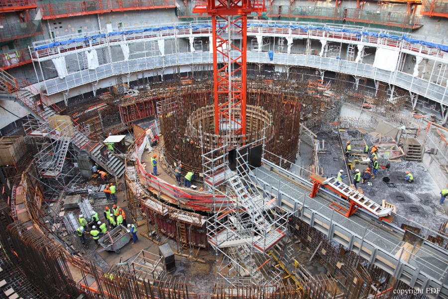 Budowa reaktora EPR o mocy 1750 MW we francuskim Flamanville © EdF Budowa reaktora EPR o mocy 1750 MW we francuskim Flamanville © EdF