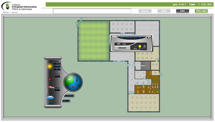Sterowanie systemem KNX Sterowanie systemem KNX