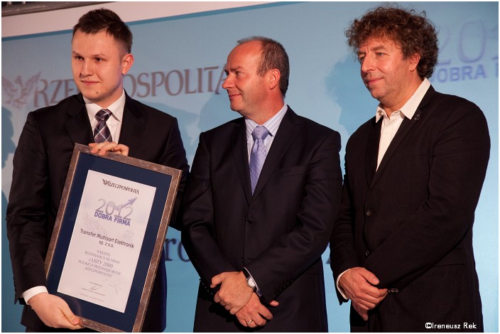 Nagrodę dla TME w imieniu Zarządu spółki odebrał Andrzej Kuczyński