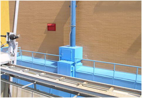 Siłownik zasuwy wody dolotowej na turbinę