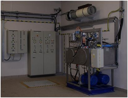 Stacja zasilająca siłownika zasuwy