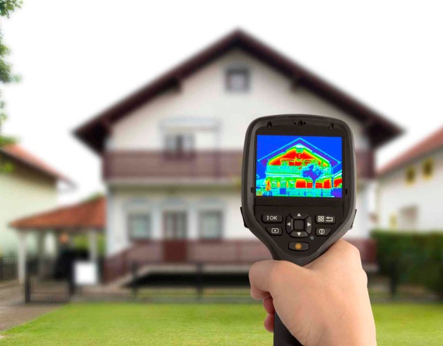 Badanie kamerą termowizyjną pozwala na zlokalizowanie wad termicznych budynku Badanie kamerą termowizyjną pozwala na zlokalizowanie wad termicznych budynku