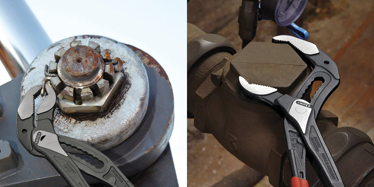 Knipex Alligator XL 400 mm o zwiększonym zakresie chwytu do prac instalacyjnych i montażowych Nowy model Knipex o zwiększonym zakresie chwytu do prac instalacyjnych i montażowych