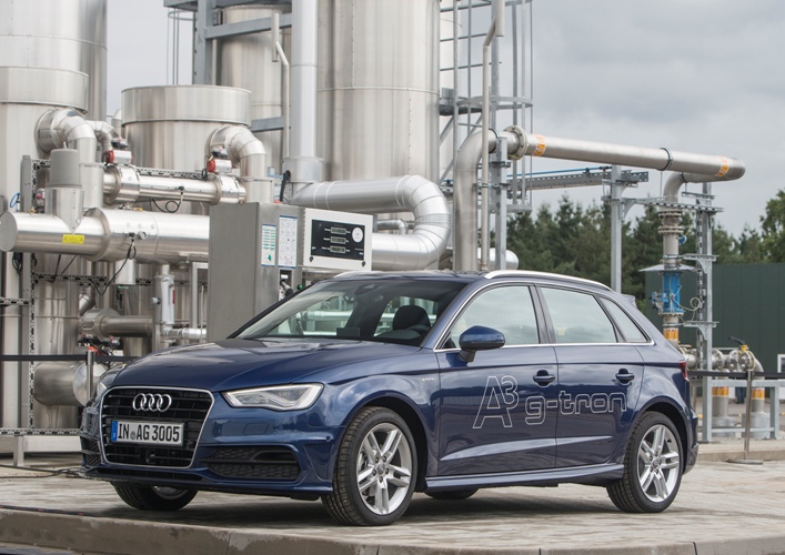 Audi A3 Sportback g-tron napędzane e-gazem, neutralne pod względem emisji CO₂