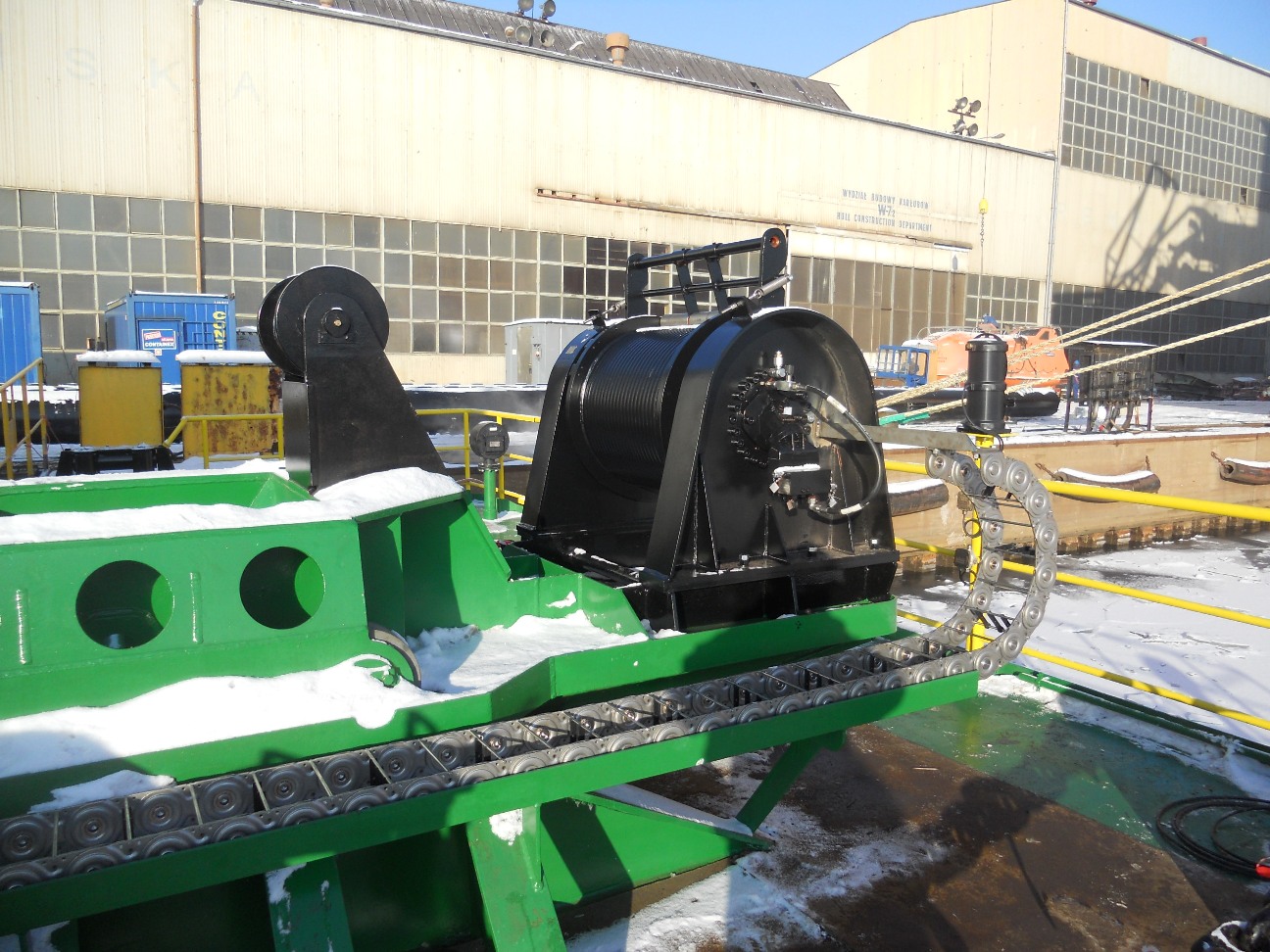 Wciągarka podnoszenia pala