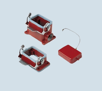 obudowy dla wkładów 6-pinowych CNE … RY obudowy gniazd o profilu zamkniętym, z bocznym wejściem przewodu, montowane na ściance urządzeni