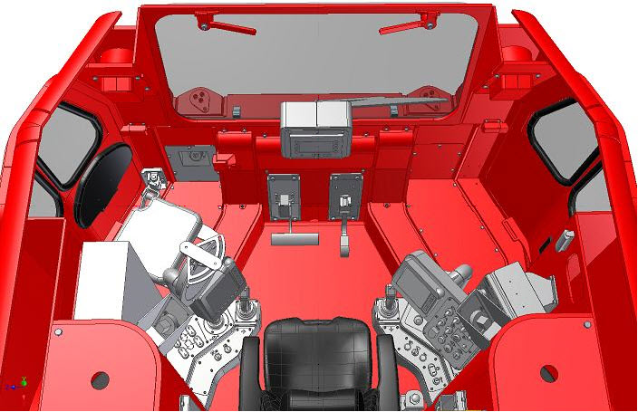Rys. 4. Wnętrze kabiny operatora