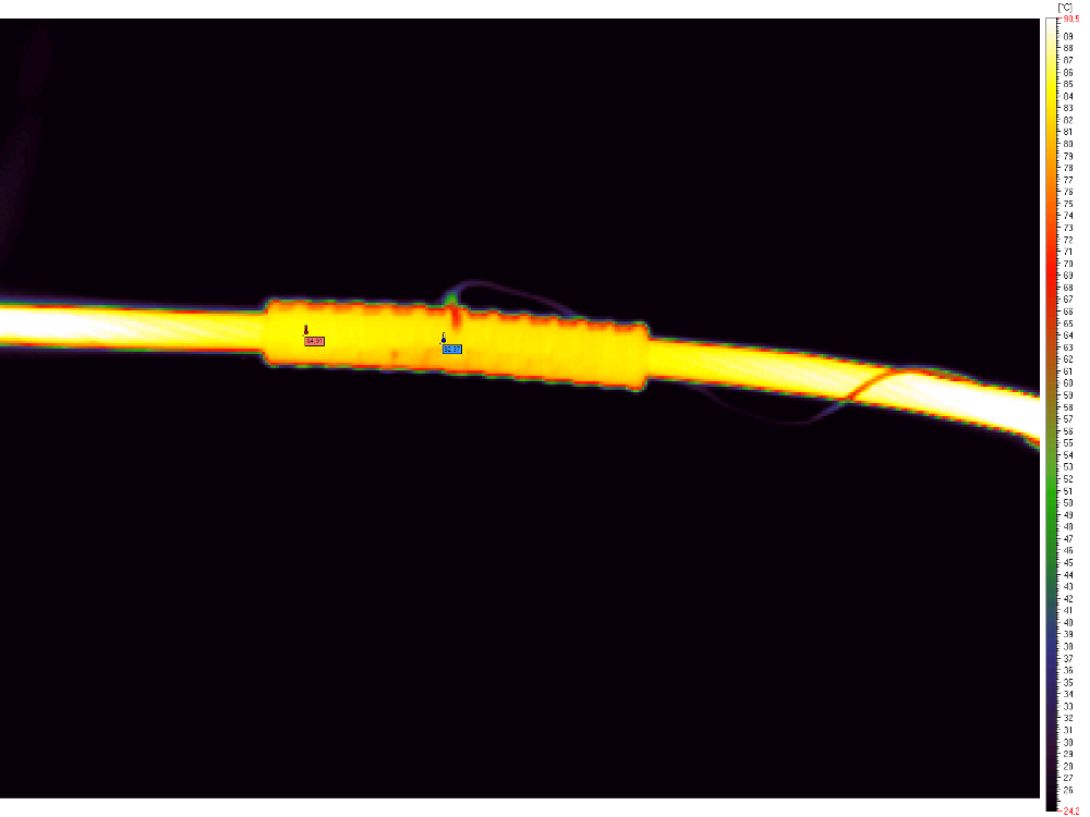 Pole rozkładu temperatury zaprasowania na sześciokąt. Pole rozkładu temperatury zaprasowania na sześciokąt.