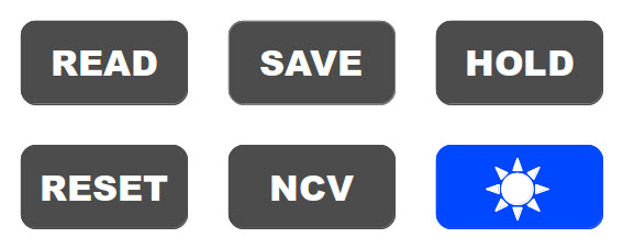 Układ przycisków miernika AX-2040 Układ przycisków miernika AX-2040