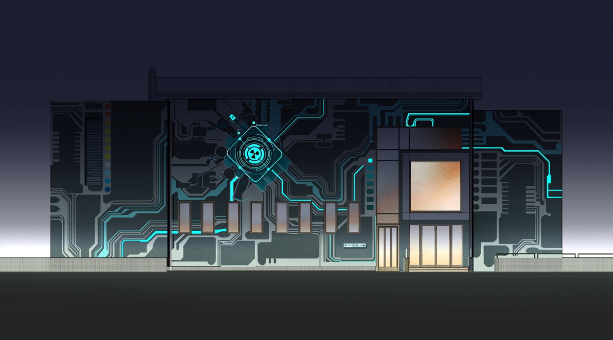 Superkomputer z muralem Superkomputer z muralem