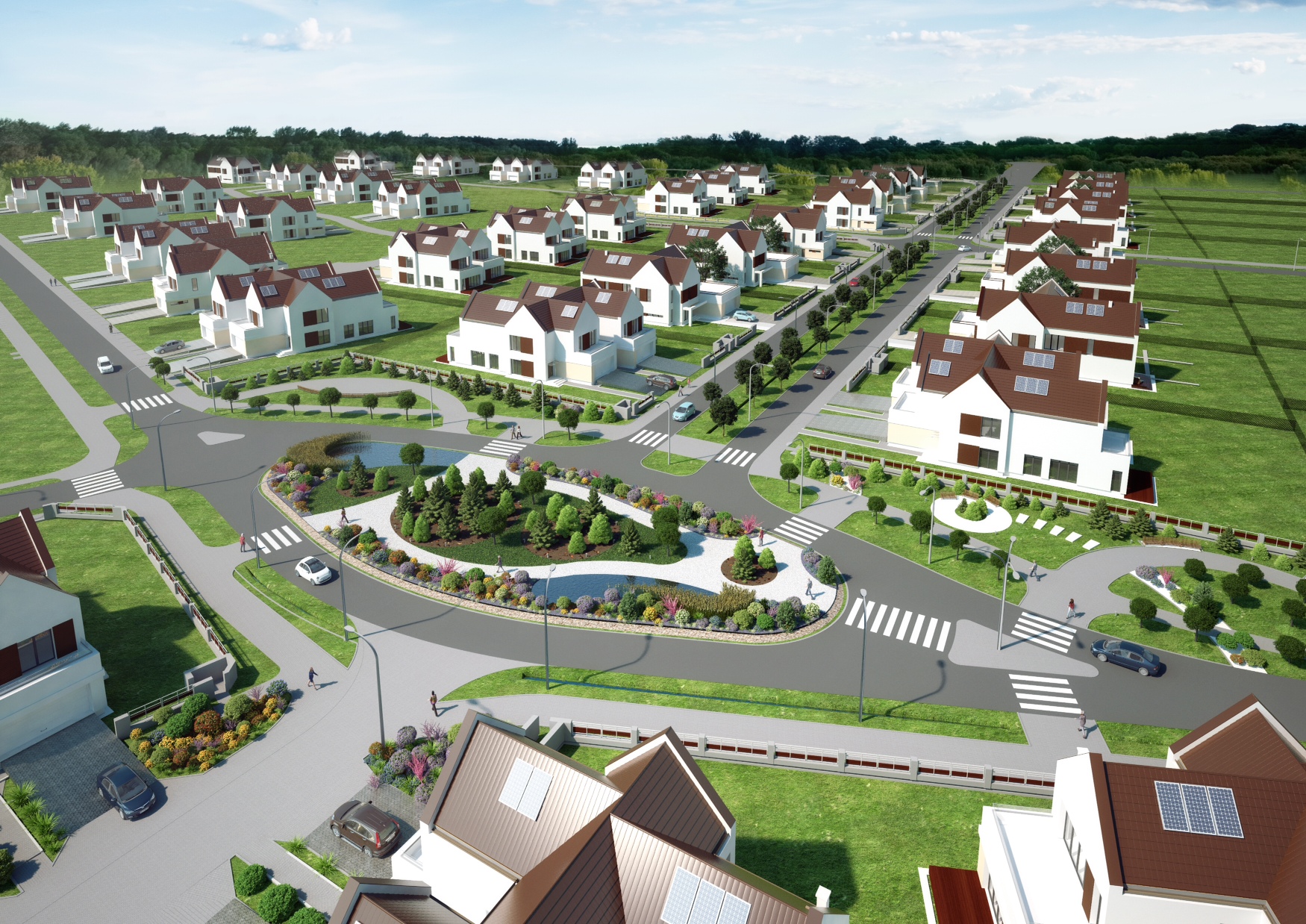 Wizualizacja osiedla (fot. materiały prasowe) Wizualizacja osiedla (fot. materiały prasowe)