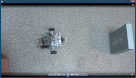 Rys. 7. Ruchy prototypu na początku generowania mapy