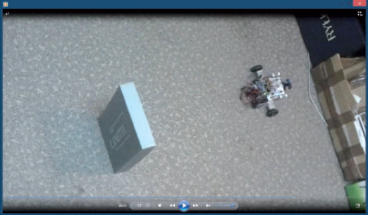 Rys. 11. Ruchy prototypu po ominięciu przeszkody