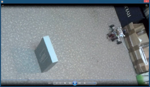 Rys. 13. Osiągnięcie przez prototyp celu podróży