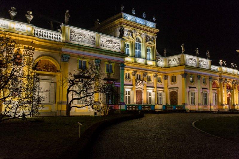 Iluminacja Pałacu w Wilanowie