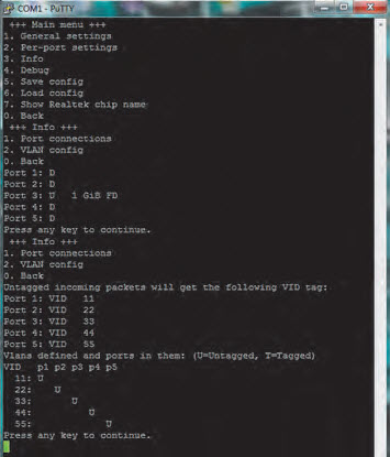 Rys. 12. Podmenu Info