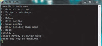 Rys. 14. Podmenu Save config