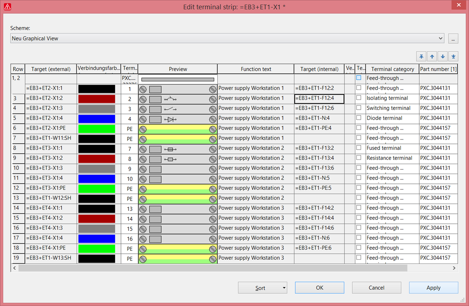 Wykorzystując graficzną reprezentację typów i kategorii terminali, użytkownicy będą mogli szybko i jednoznacznie zatwierdzać połączenia na listwach zaciskowych Wykorzystując graficzną reprezentację typów i kategorii terminali, użytkownicy będą mogli szybko i jednoznacznie zatwierdzać połączenia na listwach zaciskowych
