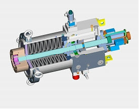 Przekrój serwocylindra