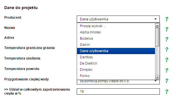 Kalkulator SCOP umożliwia obliczenie minimalnych wartości współczynnika SCOP dla dowolnej pompy ciepła