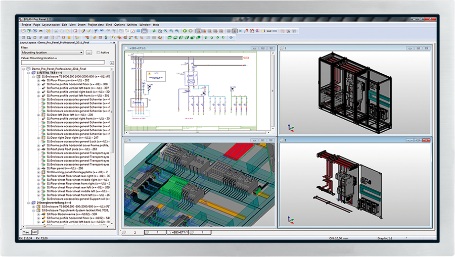 EPLAN Pro Panel wirtualna zabudowa