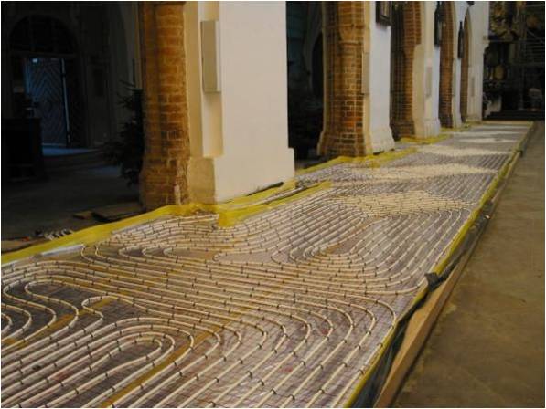 Ogrzewanie podłogowe w zabytkowej Katedrze Oliwskiej w Gdańsku