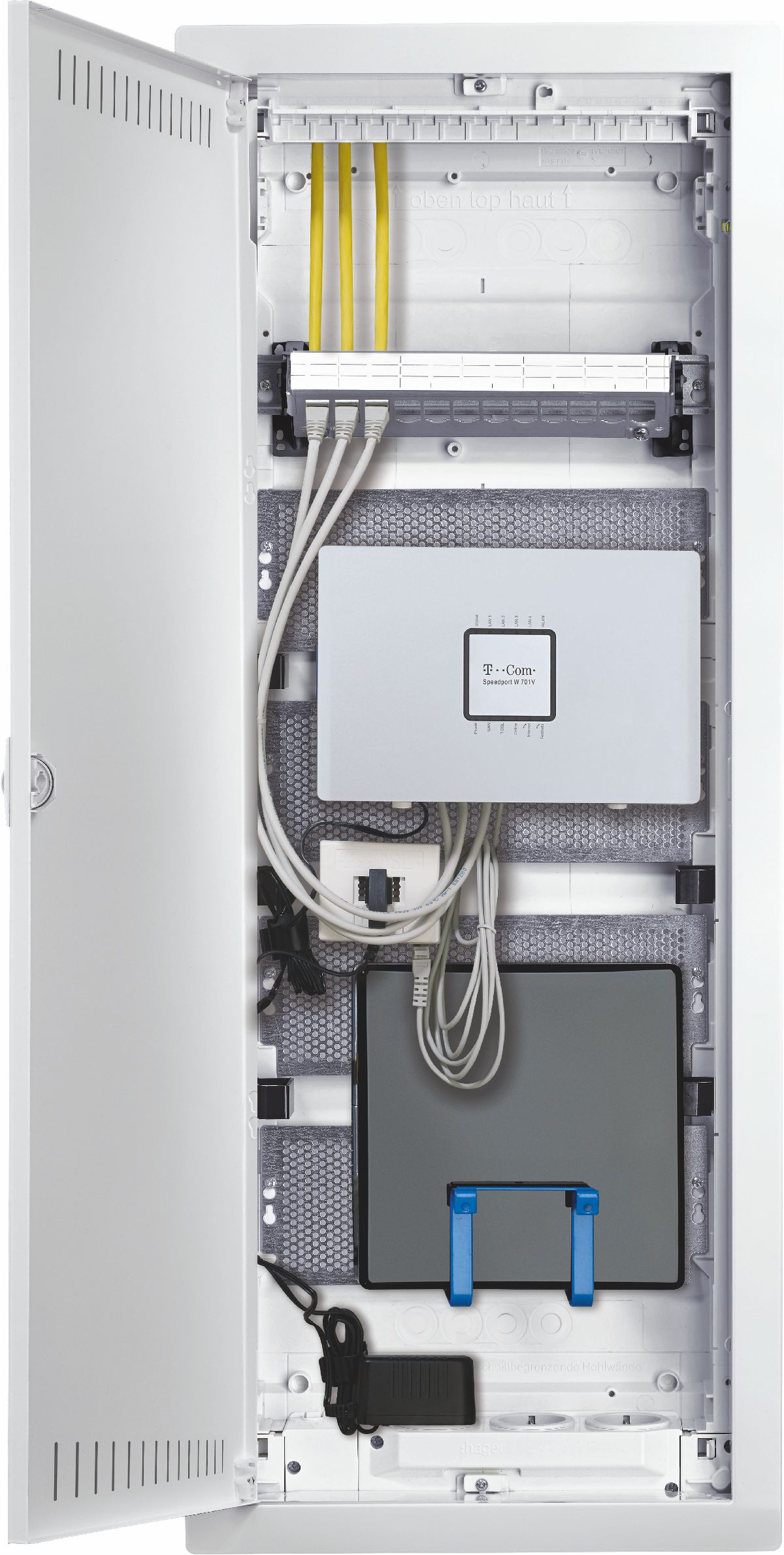 Hager oferuje również 5-rzędowe rozdzielnice multimedialne Hager oferuje również 5-rzędowe rozdzielnice multimedialne