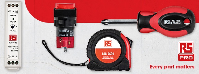 Gama produktów RS Pro, obejmującej ponad 40 tys. produktów przemysłowych i podzespołów elektronicznych wysokiej jakości w konkurencyjnych cenach