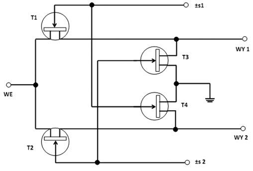 Rys. 10. Schemat układu SPDT. Fig. 10. SPDT circuit diagram