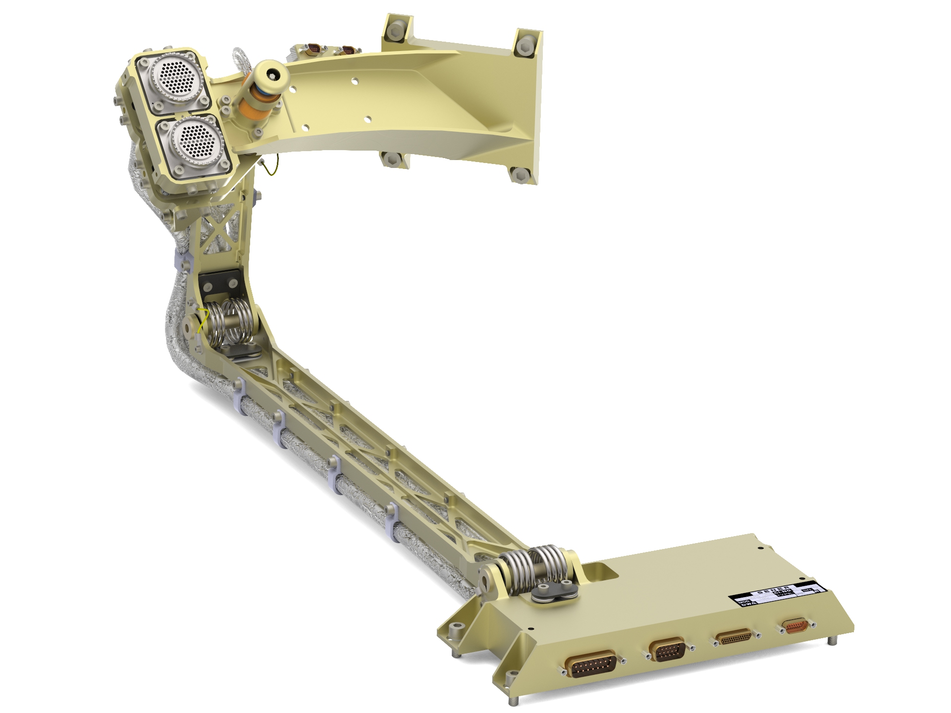 „Pępowina” zaprojektowana przez SENER Polska, czyli Mechanizm Zwalniający Połączenia Elektrycznego (Umbilical Release Mechanism). Fot. SENER Polska.