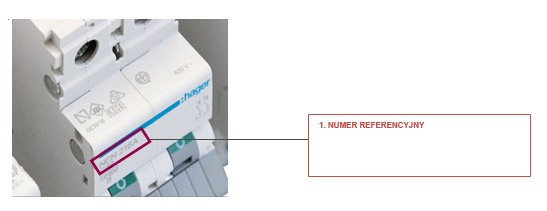 numer referencyjny znajduje się z przodu wyrobu numer referencyjny znajduje się z przodu wyrobu