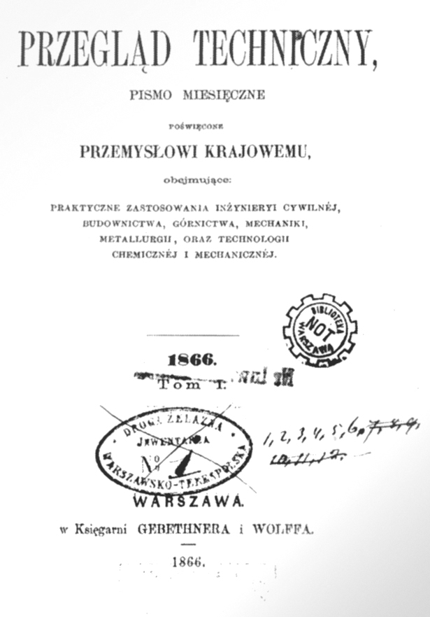 Jedna z pierwszych winiet czasopisma ze stemplem carskiej cenzury Jedna z pierwszych winiet czasopisma ze stemplem carskiej cenzury