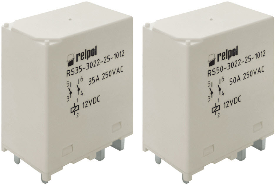 Przekaźniki RS35 i RS50 do systemów solarnych Przekaźniki RS35 i RS50 do systemów solarnych