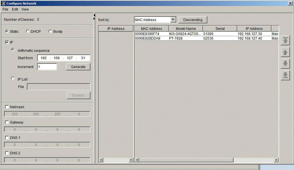 Dzięki konfiguracji grupowej możliwe jest m.in. wskazanie początkowego adresu IP oraz wartości, o jaką ma zwiększać się adres IP dla kolejnych urządzeń ethernetowych. Dzięki konfiguracji grupowej możliwe jest m.in. wskazanie początkowego adresu IP oraz wartości, o jaką ma zwiększać się adres IP dla kolejnych urządzeń ethernetowych.