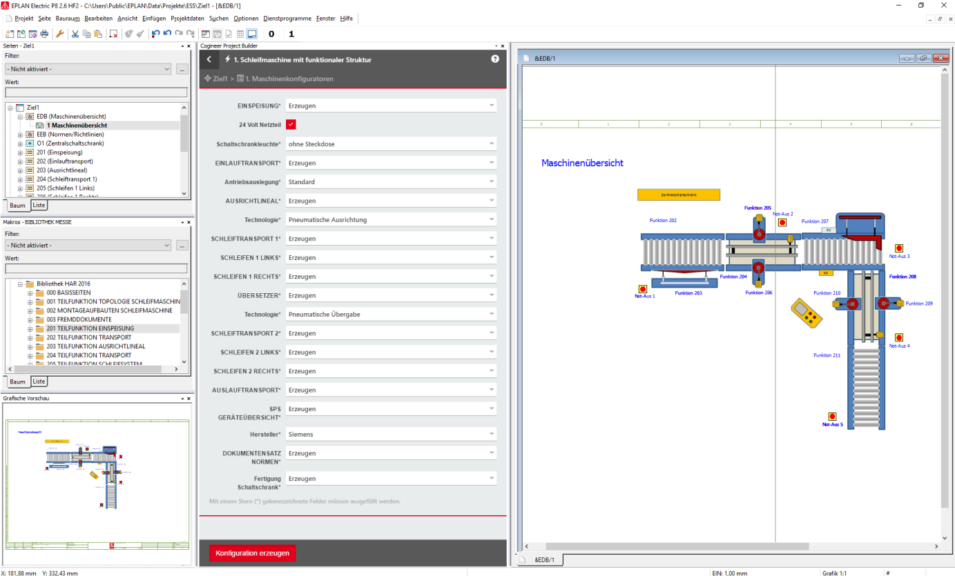  Nowe rozwiązanie EPLAN Cogineer jest w pełni zintegrowane ze środowiskiem Platformy EPLAN (kliknij zdjęcie aby powiększyć)