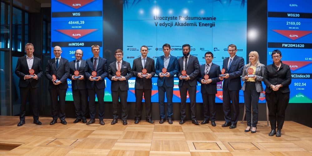 Nagrodzeni przedstawiciele Partnerów V edycji Akademii Energii
