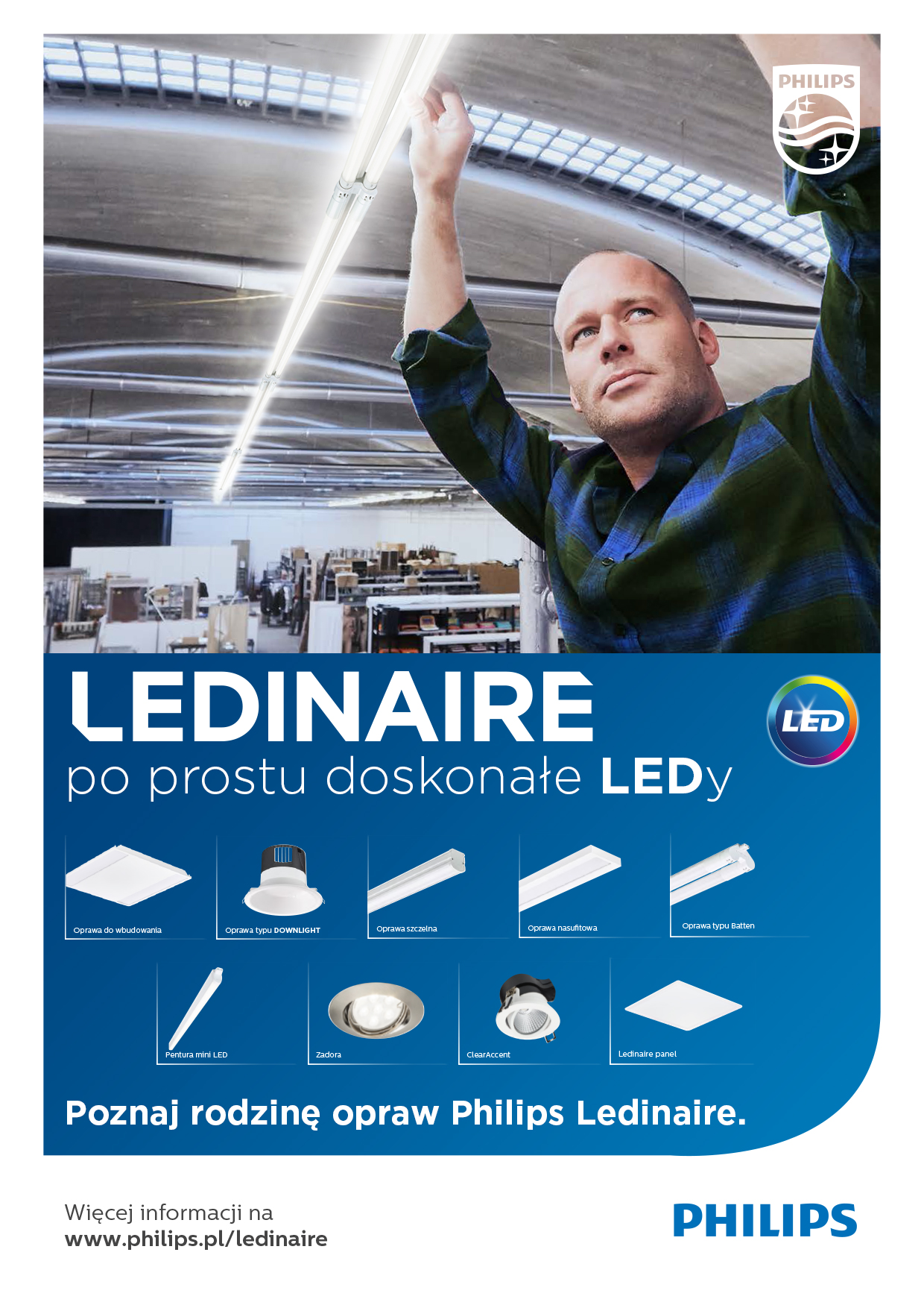 Philips Lighting przeprowadza rebranding rodziny opraw LED – Ledinaire i wdraża je do swojej oferty Philips Lighting przeprowadza rebranding rodziny opraw LED – Ledinaire i wdraża je do swojej oferty