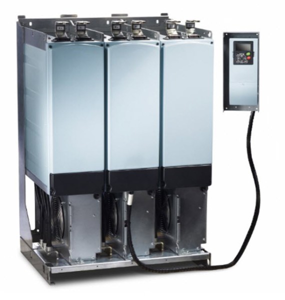 Produkowana przez Eaton seria modułów napędowych ze wspólną szyną DC serii 9000X obejmuje liczne moduły regeneracyjne i falowniki o parametrach znamionowych od 0,55 do 2750 kW przy napięciu 460 i 690 V.